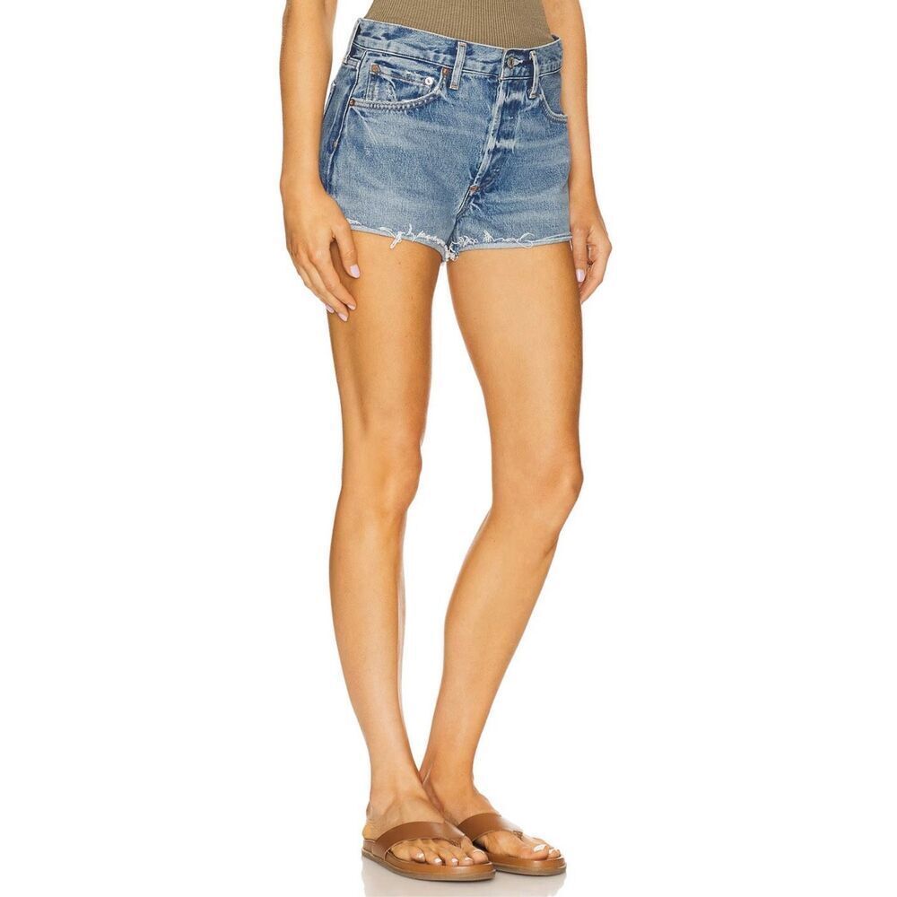AGOLDE 100% organic Cotton Parker Cut Off Shorts In Chorus Size 28